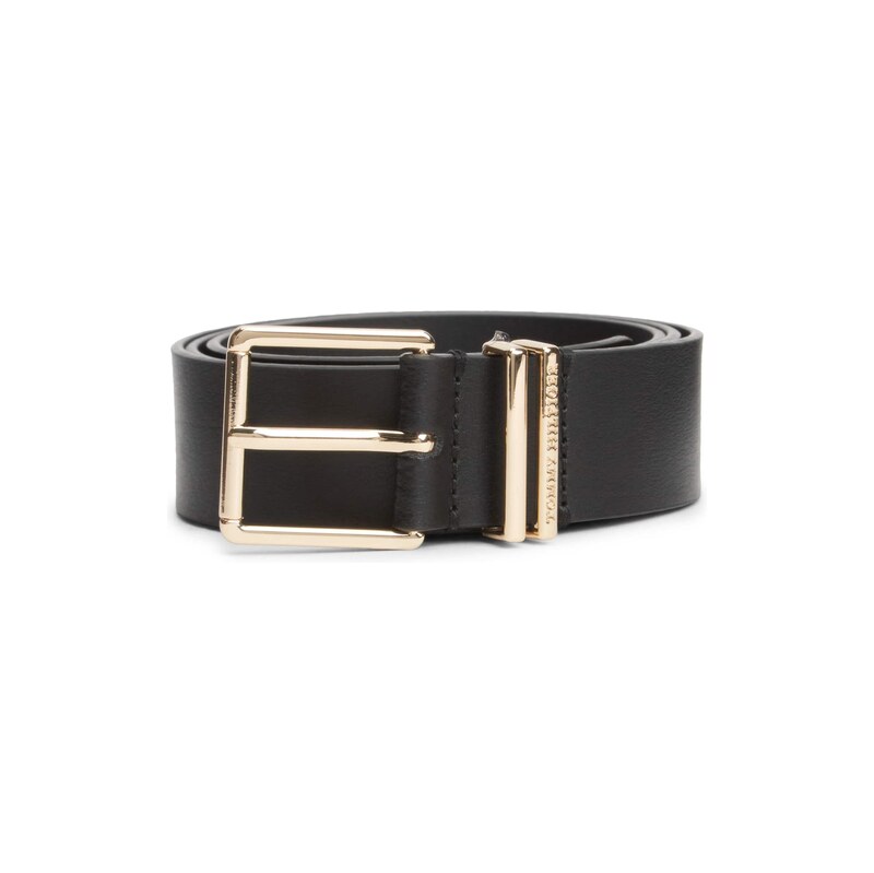 TOMMY HILFIGER Opasek Double Keeper Buckle černá