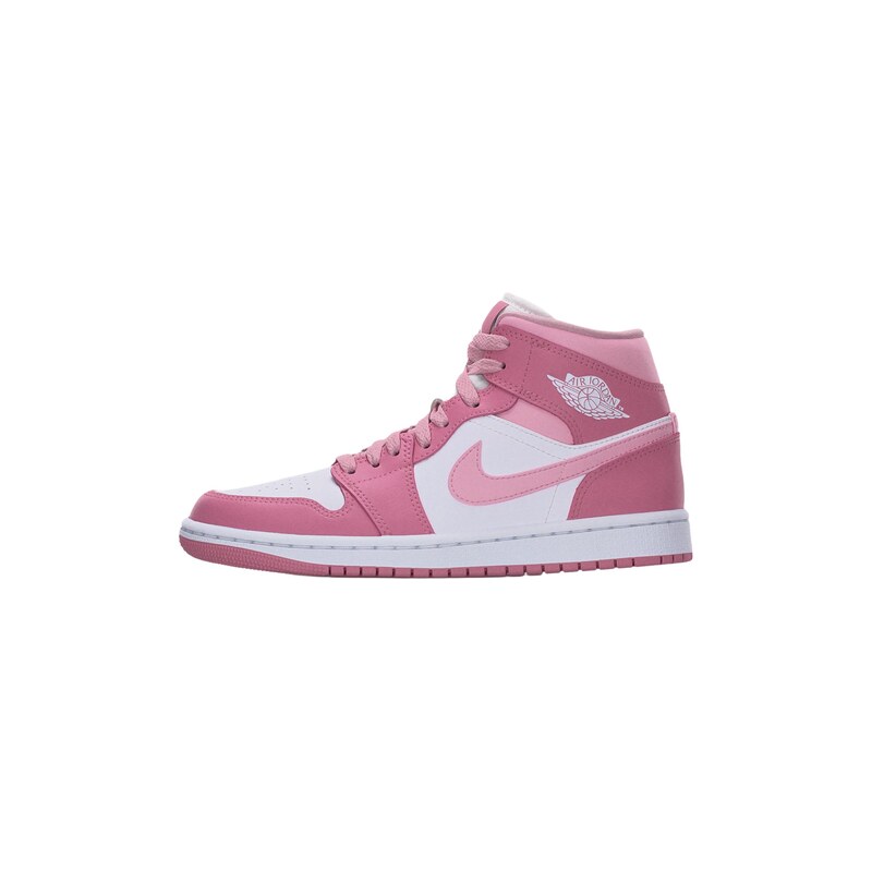 Jordan Kotníkové tenisky Air Jordan 1 pink / bílá