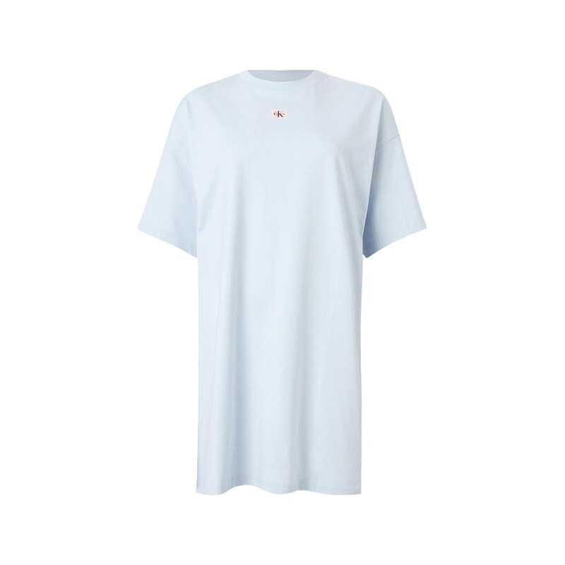 Calvin Klein Jeans Šaty Oversized Monologo Mini světlemodrá