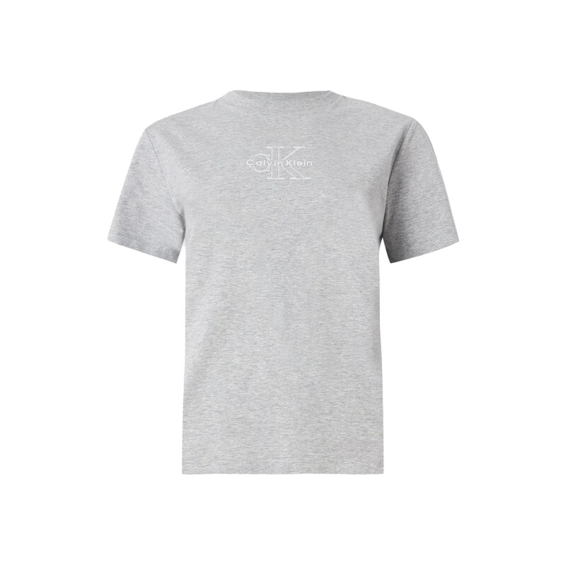Calvin Klein Jeans Tričko Monologo čedičová šedá / bílá