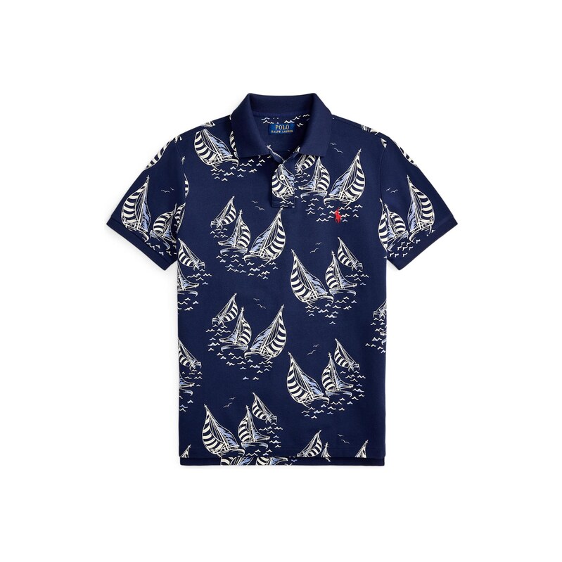 Polo Ralph Lauren Tričko světle béžová / opálová / tmavě modrá