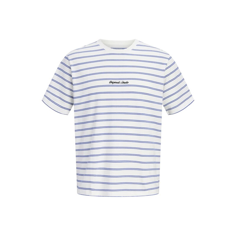 JACK & JONES Tričko JORNorrebro modrá / černá / bílá