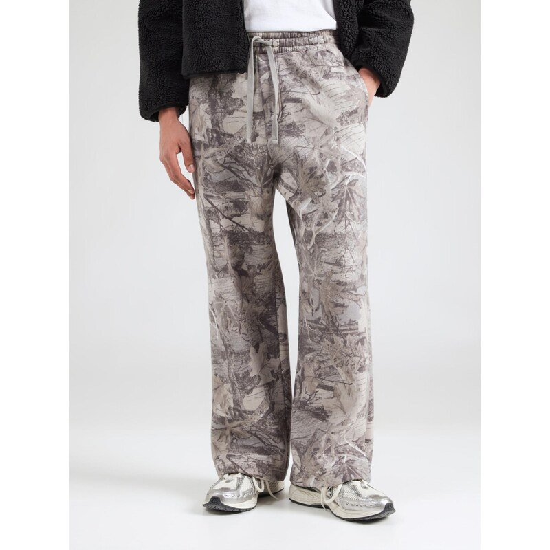 HOLLISTER Kalhoty šedá / khaki / offwhite