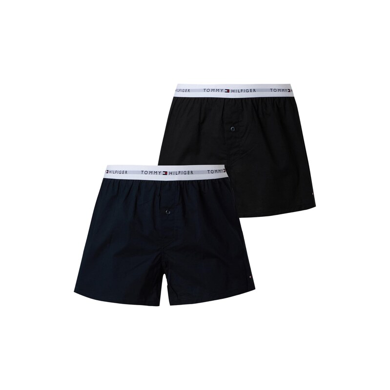 TOMMY HILFIGER Boxerky modrá / černá / bílá