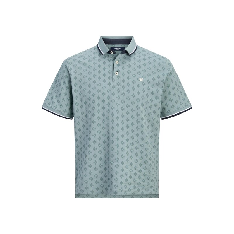 JACK & JONES Tričko JPRPAULOS PLAY tyrkysová / kouřově modrá
