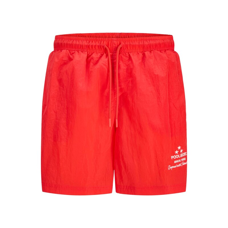 JACK & JONES Plavecké šortky JPSTKAUAI ELECTRIC ohnivá červená /