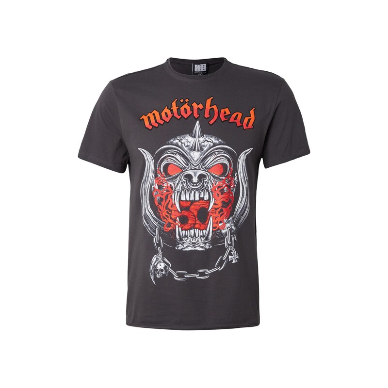 AMPLIFIED Tričko MOTORHEAD - WARPIG FLAMES antracitová / světle šedá / 115097849