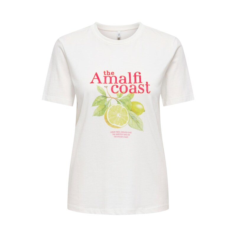 ONLY Tričko ONLHENNY limone / rákos / grenadina / bílá