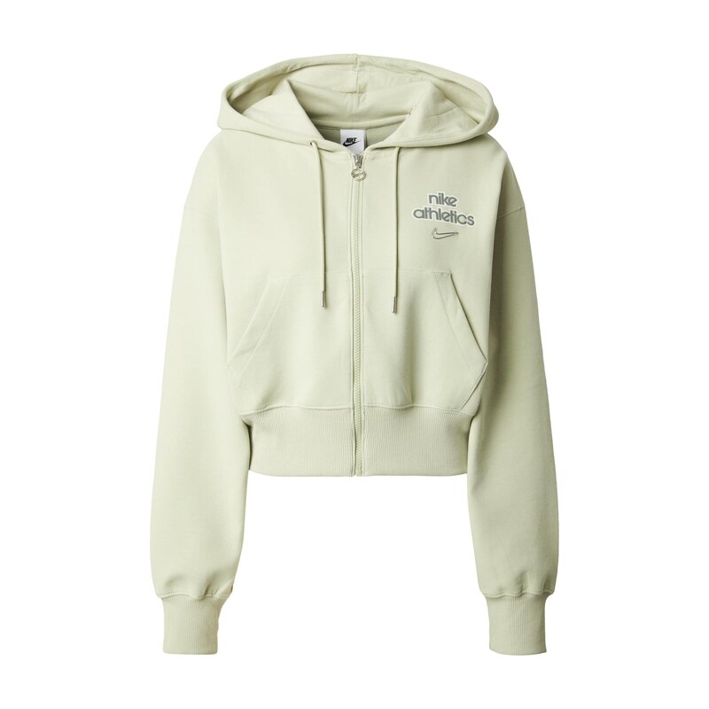 Nike Sportswear Mikina PHNX FLC antracitová / světle zelená /