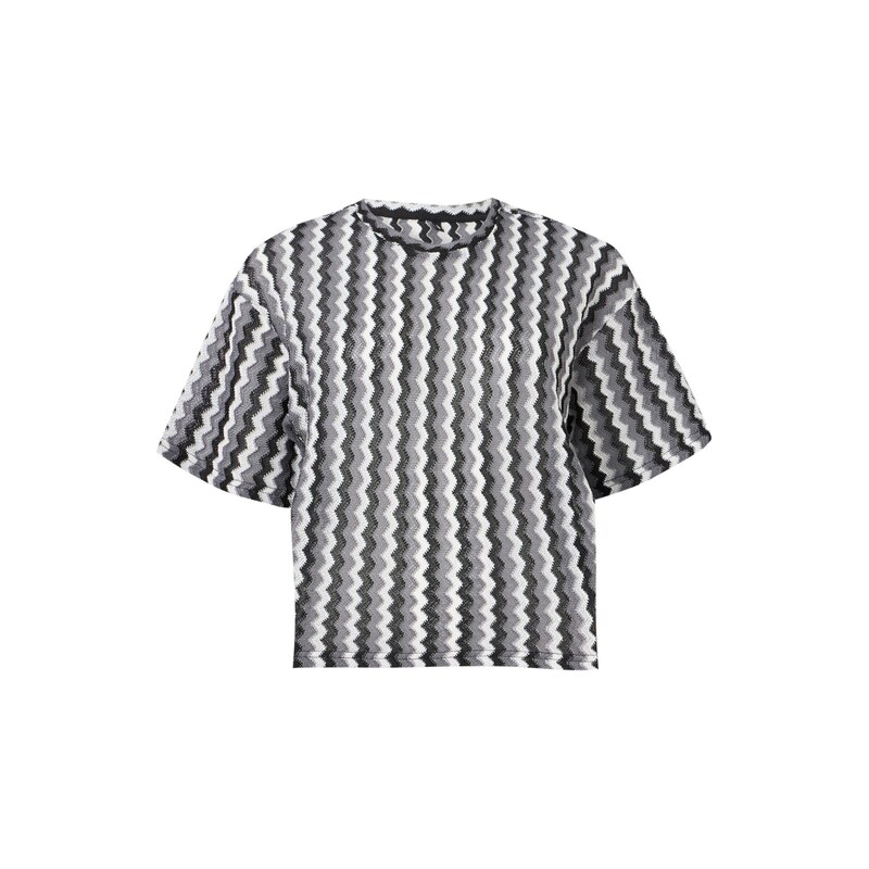 ONLY Tričko ONLBAILEY šedá / černá / offwhite