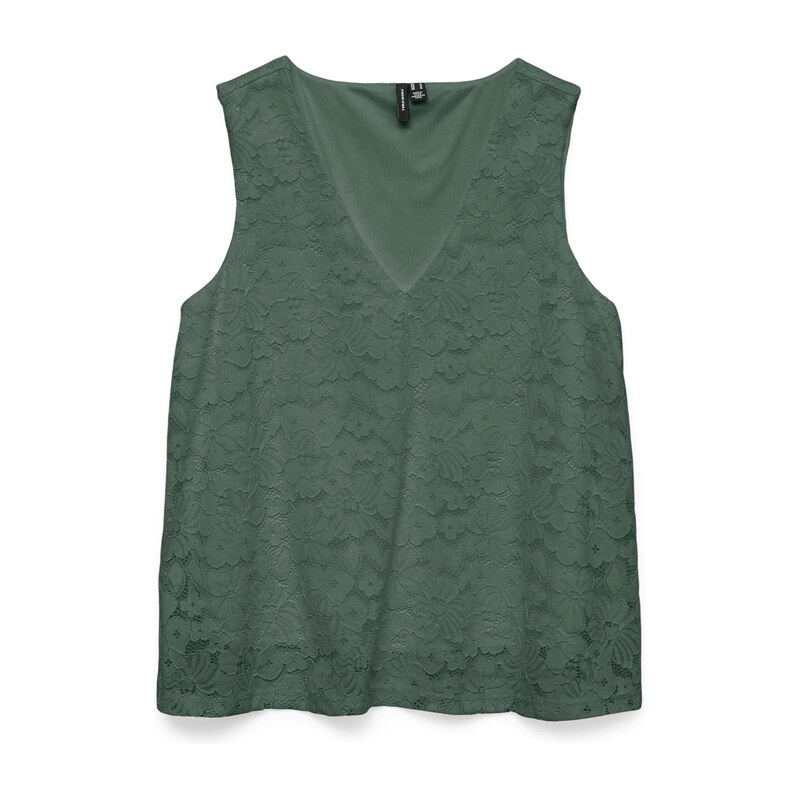 VERO MODA Top VMHONEY tmavě zelená
