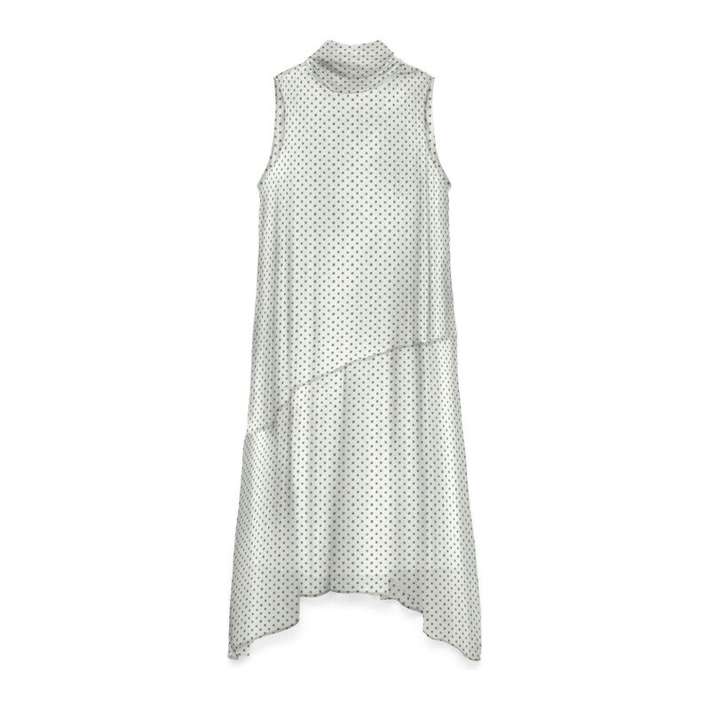 VERO MODA Šaty 'VMSMILLA' šedá / bílá