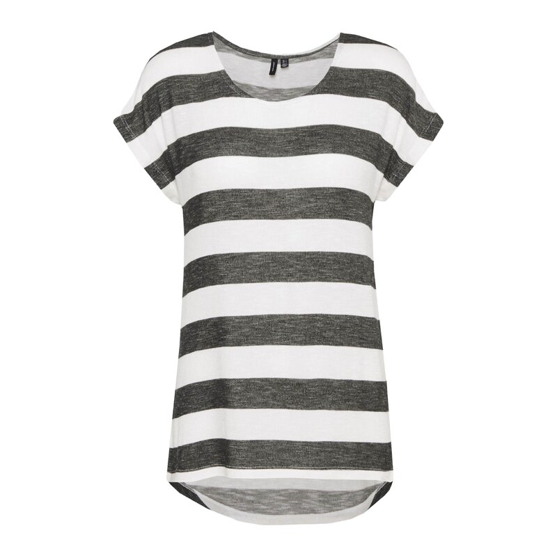 Vero Moda Tall Tričko černý melír / bílá