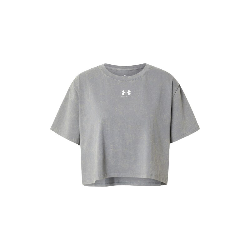 UNDER ARMOUR Funkční tričko Rival šedá / bílá