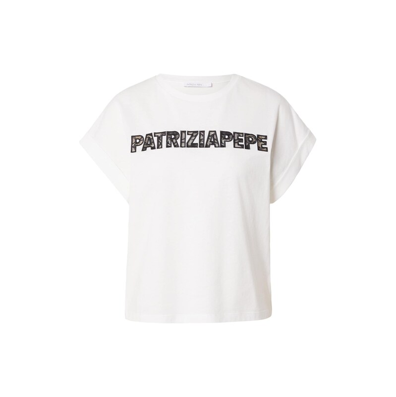 PATRIZIA PEPE Tričko černá / bílá 115098643