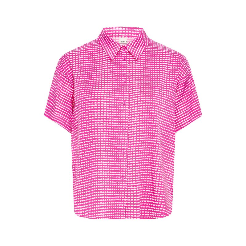 ICHI Halenka IHAya pink / bílá