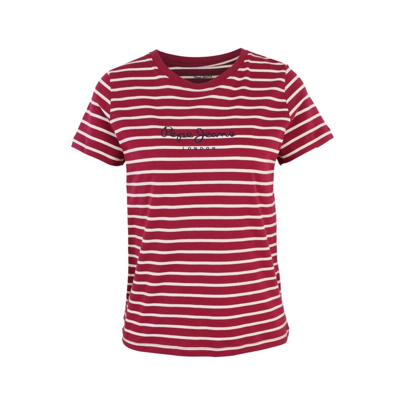 Pepe Jeans Tričko MAE námořnická modř / tmavě růžová / bílá