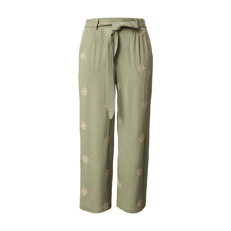 Hailys Kalhoty se sklady v pase Ci44ne béžová / khaki