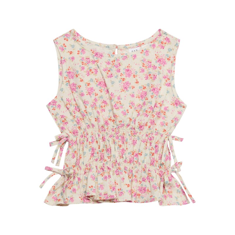 GAP Top nebeská modř / korálová / pink / bílá
