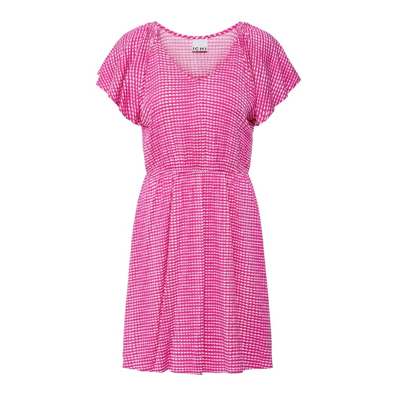 ICHI Letní šaty IHAYA pink / bílá 115099488