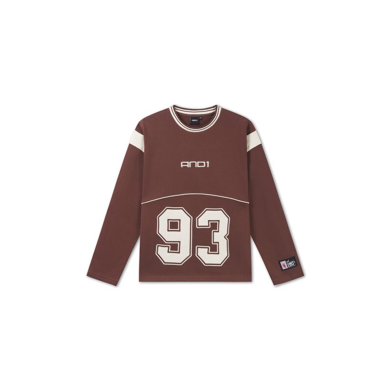 AND1 Mikina hnědá / offwhite 115099614