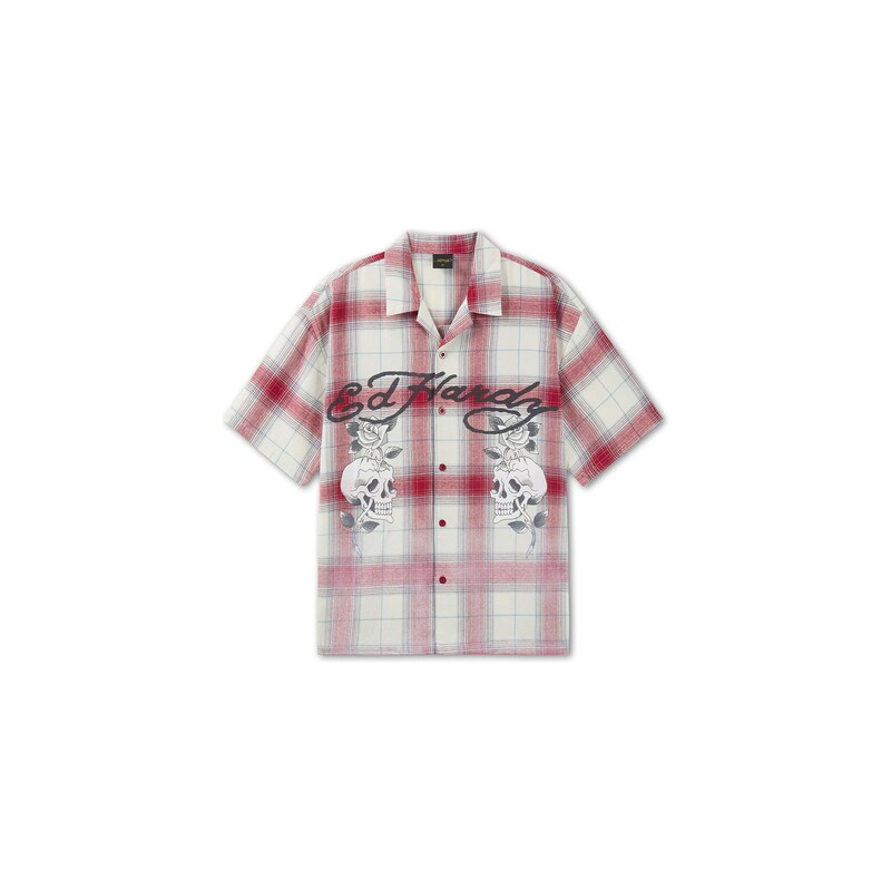 Ed Hardy Košile červená / černá / bílá