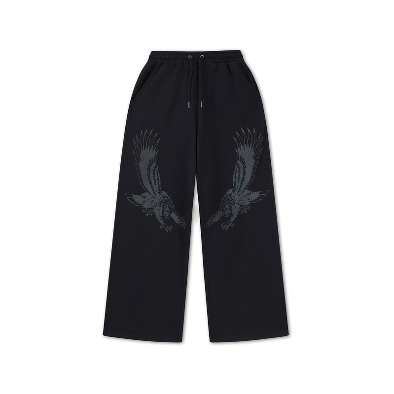 Ed Hardy Kalhoty Flying Eagle tmavě šedá / černá 115099692