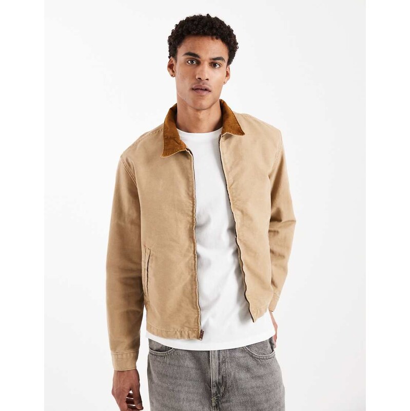 Levis castro worker denim jacket in light brown