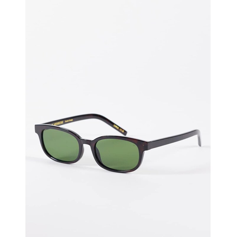 A.Kjaerbede Charlie slim rectangular sunglasses in demin