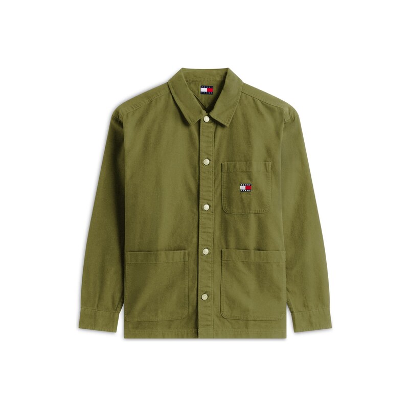 Tommy Jeans Přechodná bunda Essential modrá / rákos / červená /