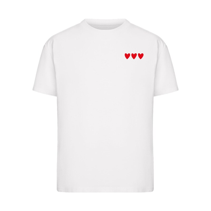 Miss Tee Tričko Amour Toujours Heart červená / černá / bílá 115094796