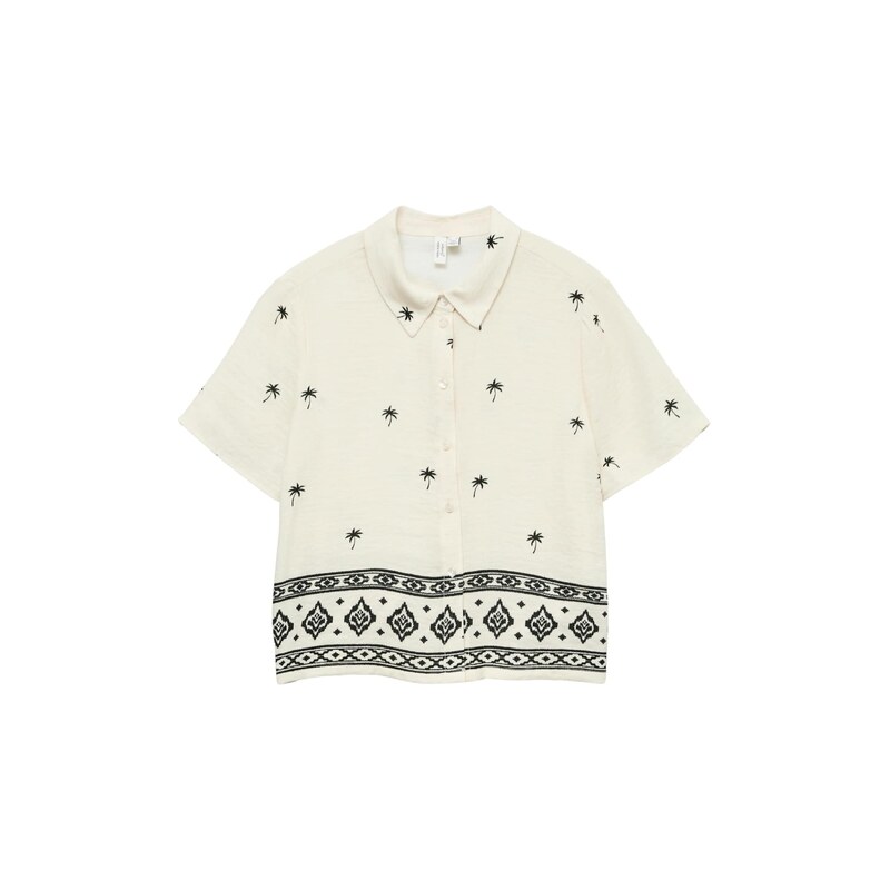 VERO MODA Halenka 'VMKAI' světle béžová / černá