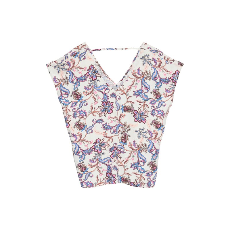 VERO MODA Halenka VMCHERIE světlemodrá / hnědá / růžová /