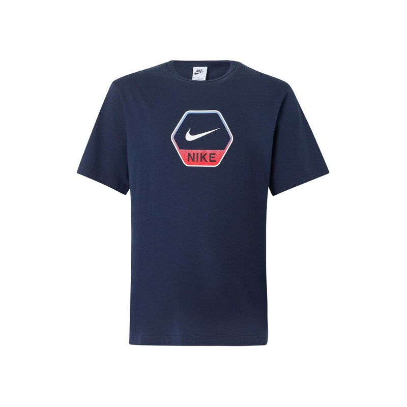 Nike Sportswear Tričko námořnická modř / tmavě oranžová / bílá