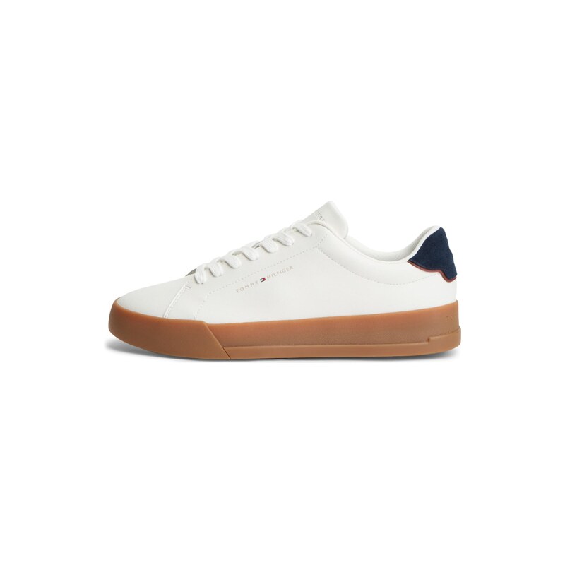 TOMMY HILFIGER Tenisky Logo Court With černá / bílá