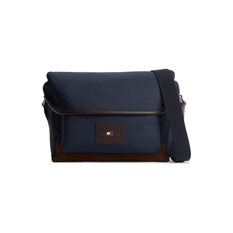 TOMMY HILFIGER Taška přes rameno Heritage Logo Patch námořnická
