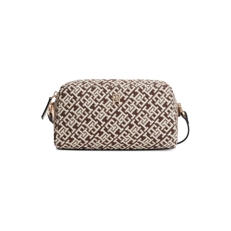 TOMMY HILFIGER Taška přes rameno TH Monogram Camera krémová /