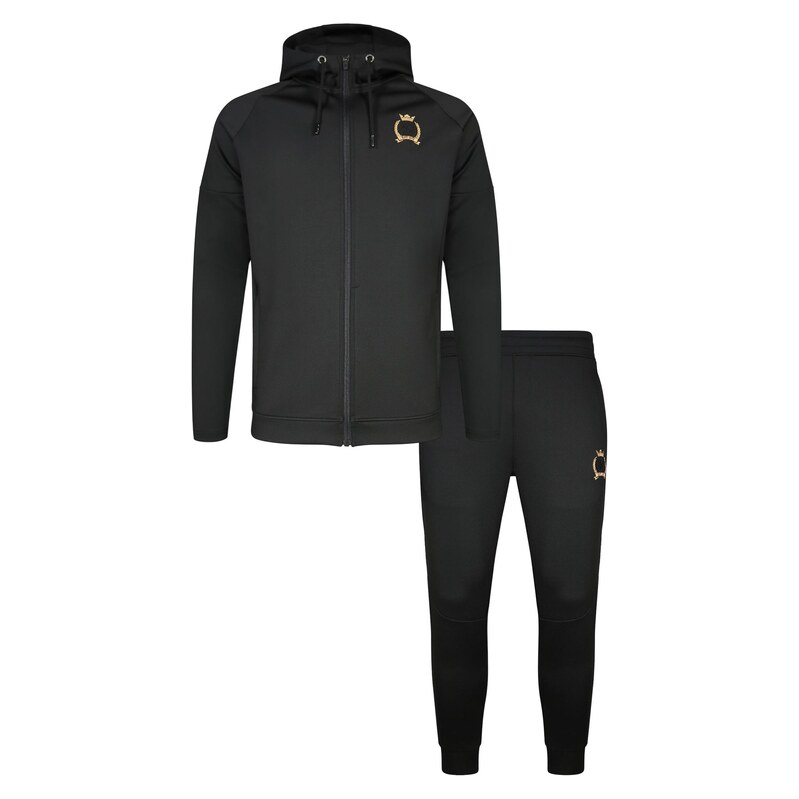 SikSilk Joggingová souprava zlatě žlutá / černá