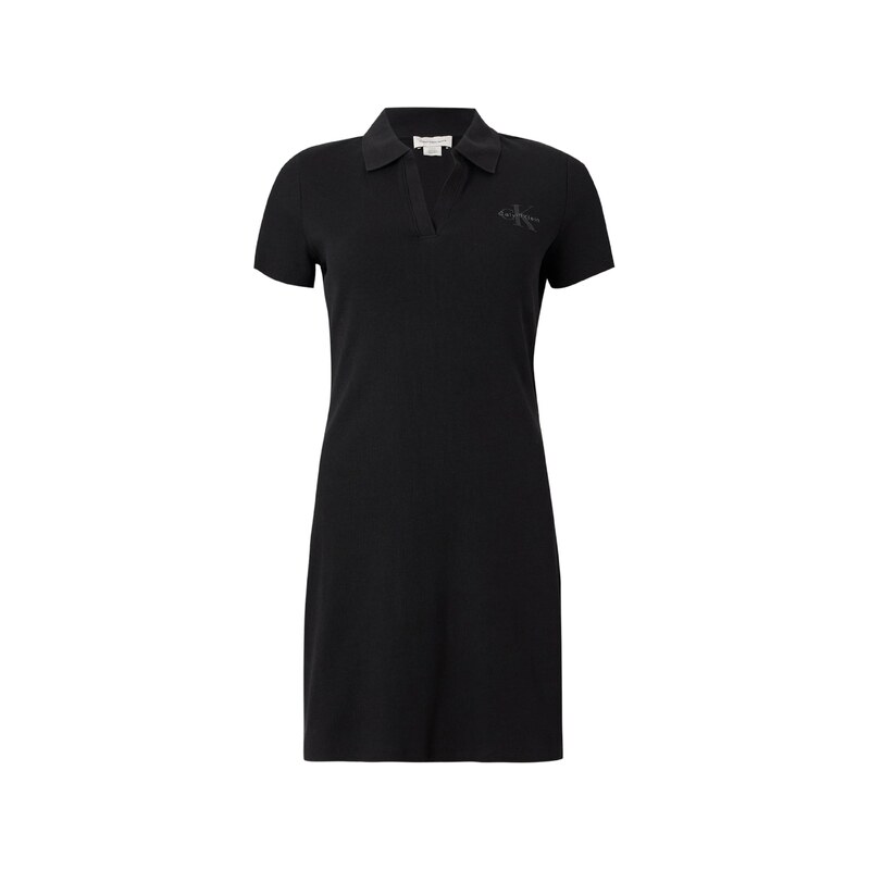 Calvin Klein Jeans Šaty Open Placket Mini černá