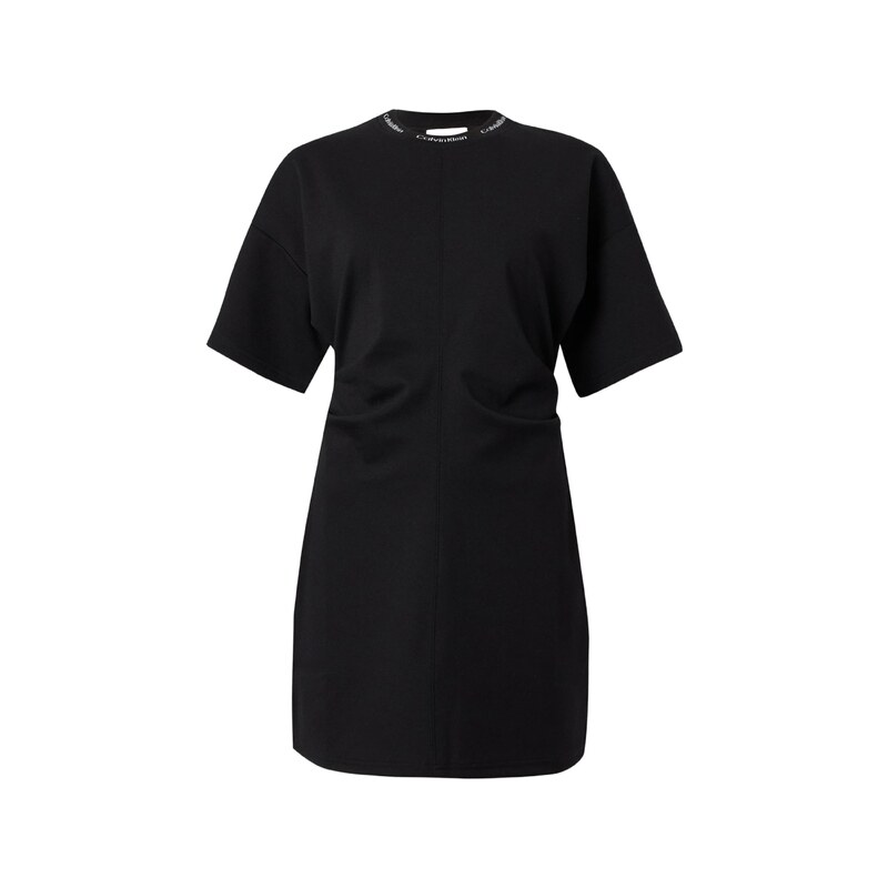 Calvin Klein Jeans Šaty Milano Draped černá / bílá