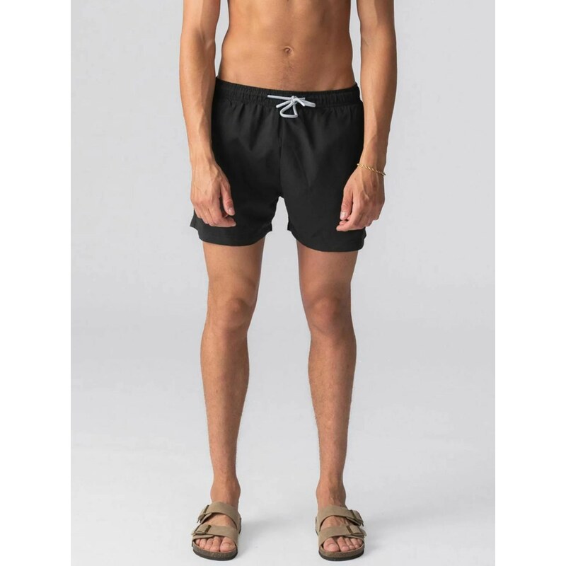 TEESHOPPEN Plavecké šortky  Swimshorts  černá