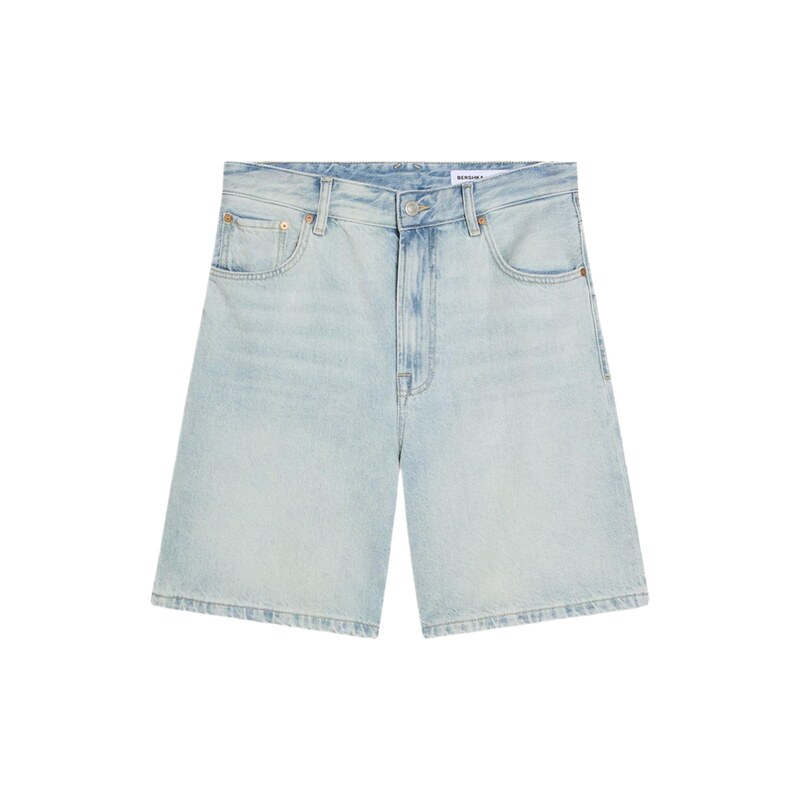 Bershka Džíny nebeská modř