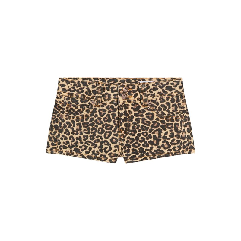 Bershka Džíny hnědá / cappuccino / černá