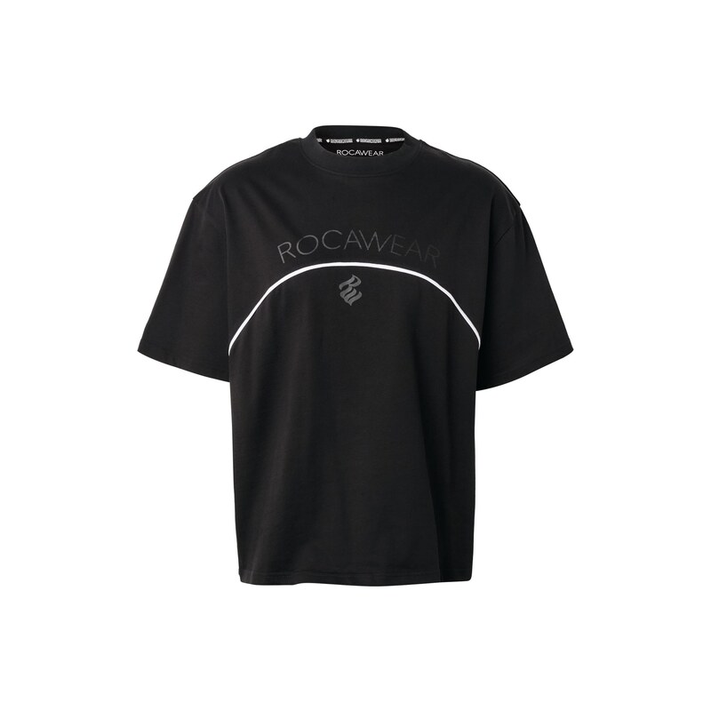 ROCAWEAR Tričko Arch šedá / černá / bílá
