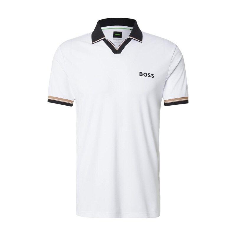 BOSS Funkční tričko béžová / černá / bílá
