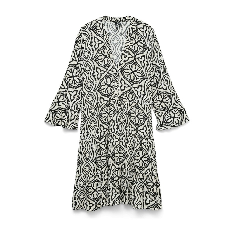 VERO MODA Šaty 'VMMENNY' béžová / světle šedá / černá