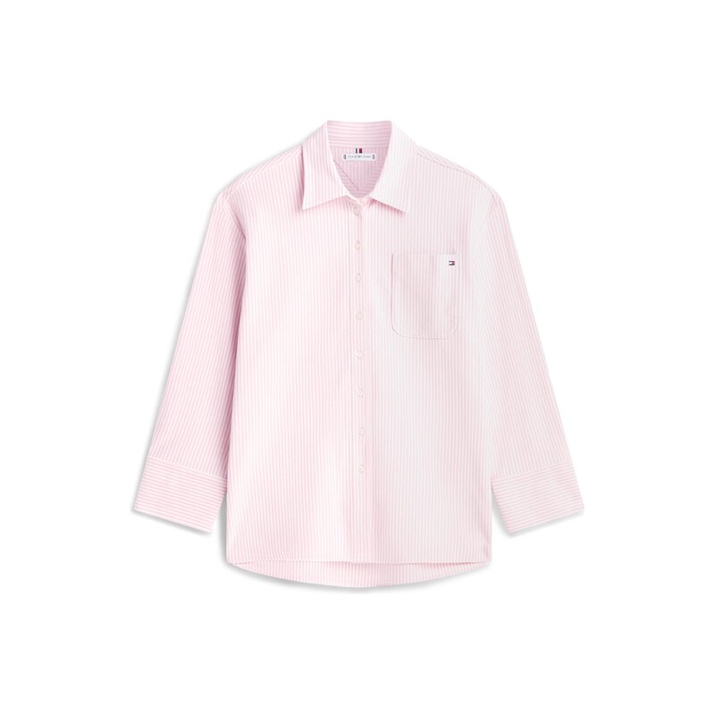 TOMMY HILFIGER Halenka růžová / bílá