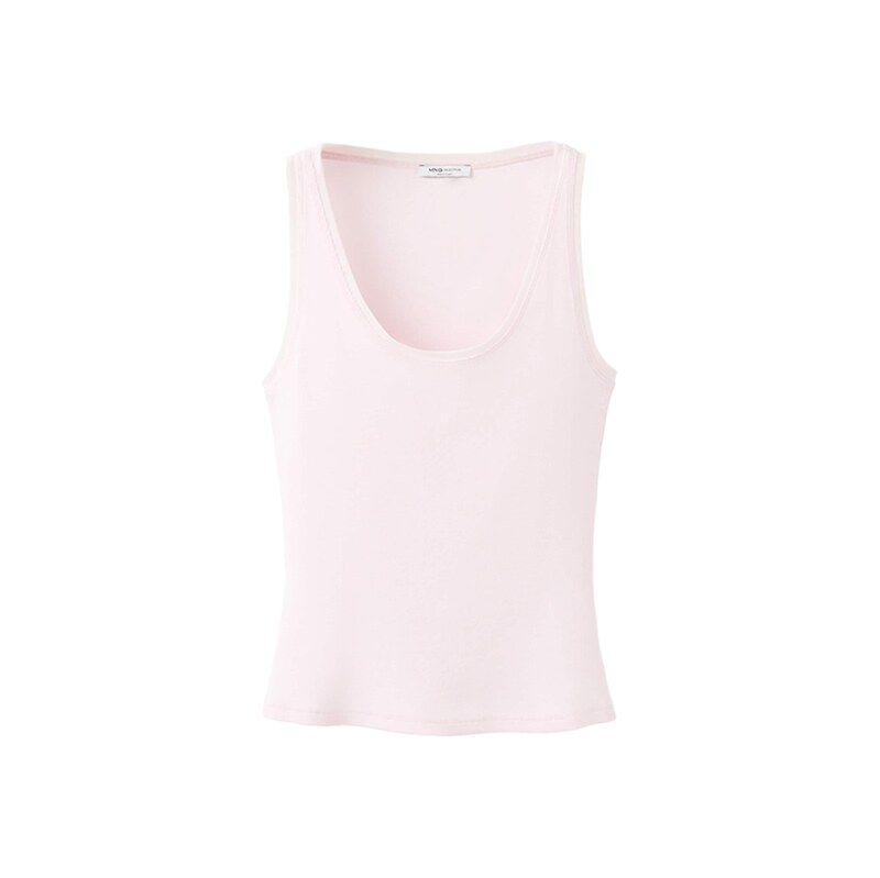 MANGO Top TULI pastelově růžová