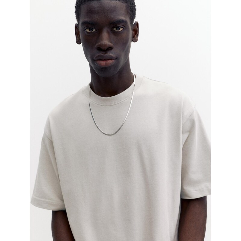 Pull&Bear Tričko světle šedá
