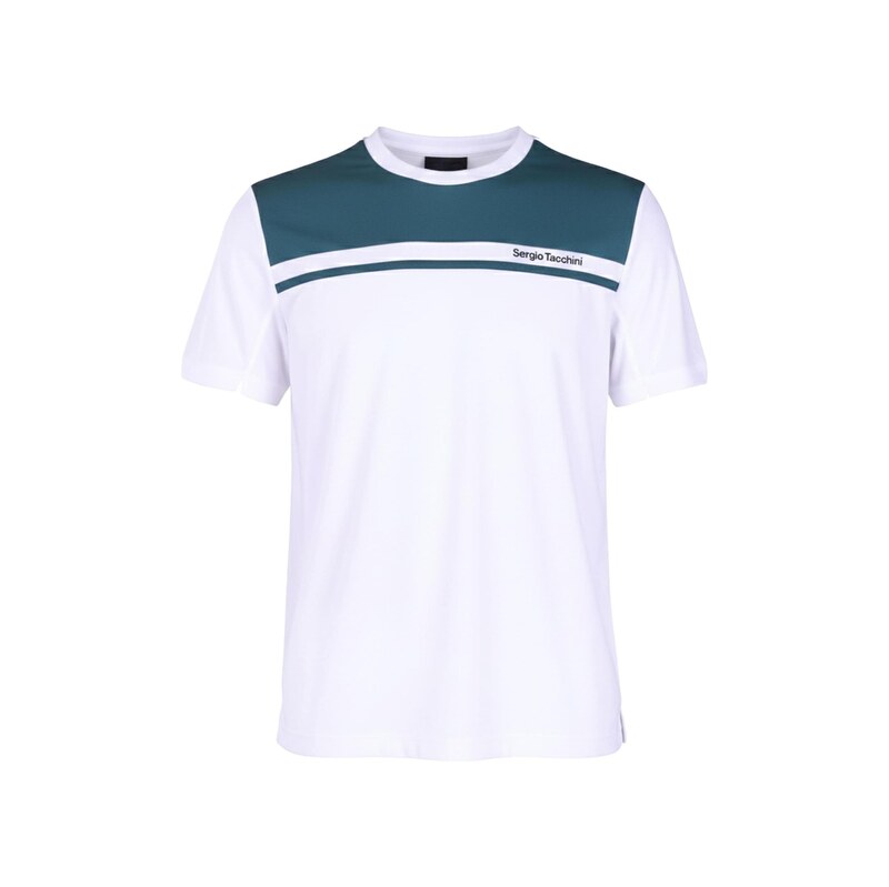 Sergio Tacchini Tričko Riflesso smaragdová / bílá